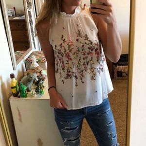 Beautiful hand stitched Anthropologie top